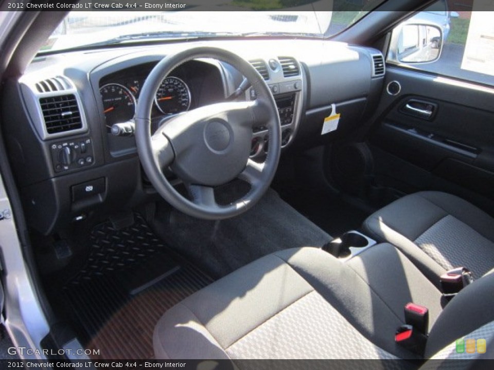 Ebony Interior Prime Interior for the 2012 Chevrolet Colorado LT Crew Cab 4x4 #53499971
