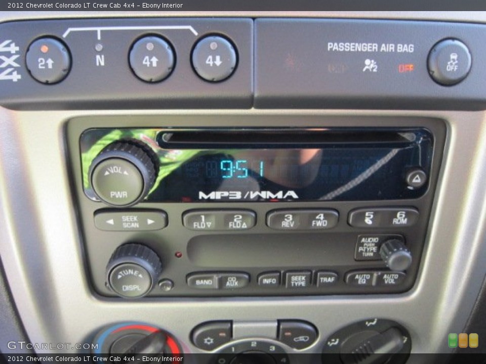 Ebony Interior Audio System for the 2012 Chevrolet Colorado LT Crew Cab 4x4 #53500073