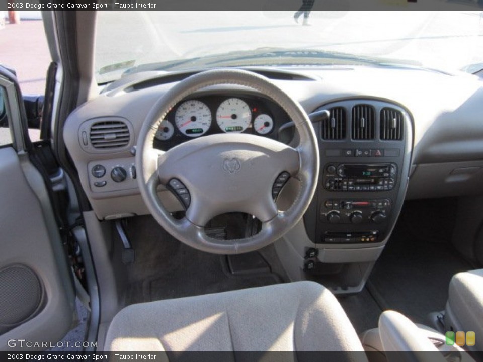 Taupe Interior Dashboard for the 2003 Dodge Grand Caravan Sport #53501506