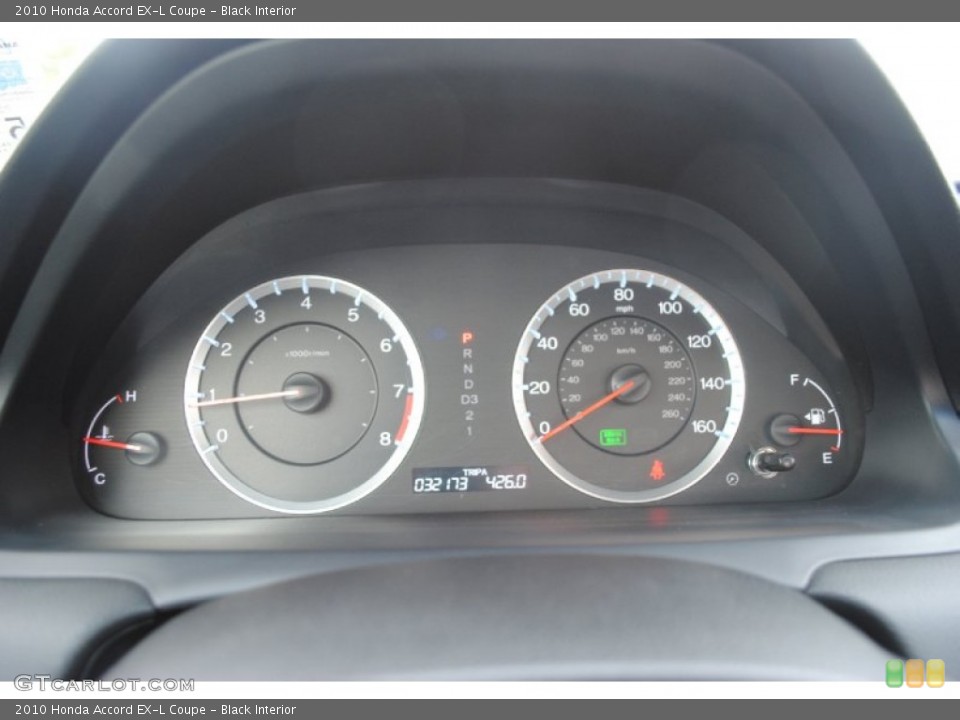 Black Interior Gauges for the 2010 Honda Accord EX-L Coupe #53501653