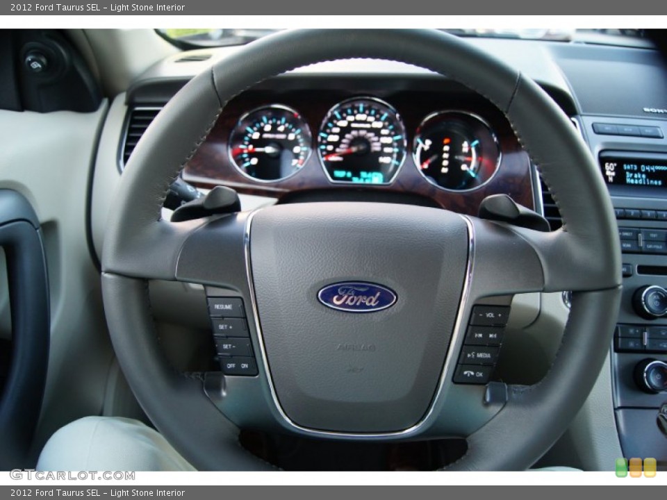 Light Stone Interior Steering Wheel for the 2012 Ford Taurus SEL #53502280