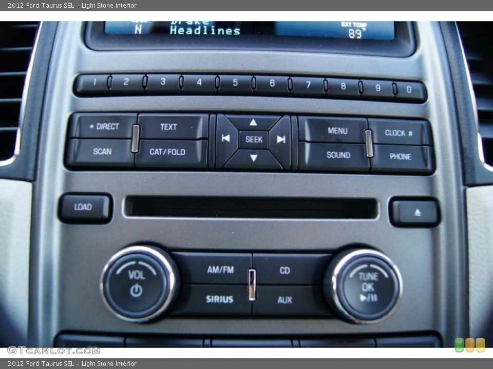 Light Stone Interior Controls for the 2012 Ford Taurus SEL #53502424