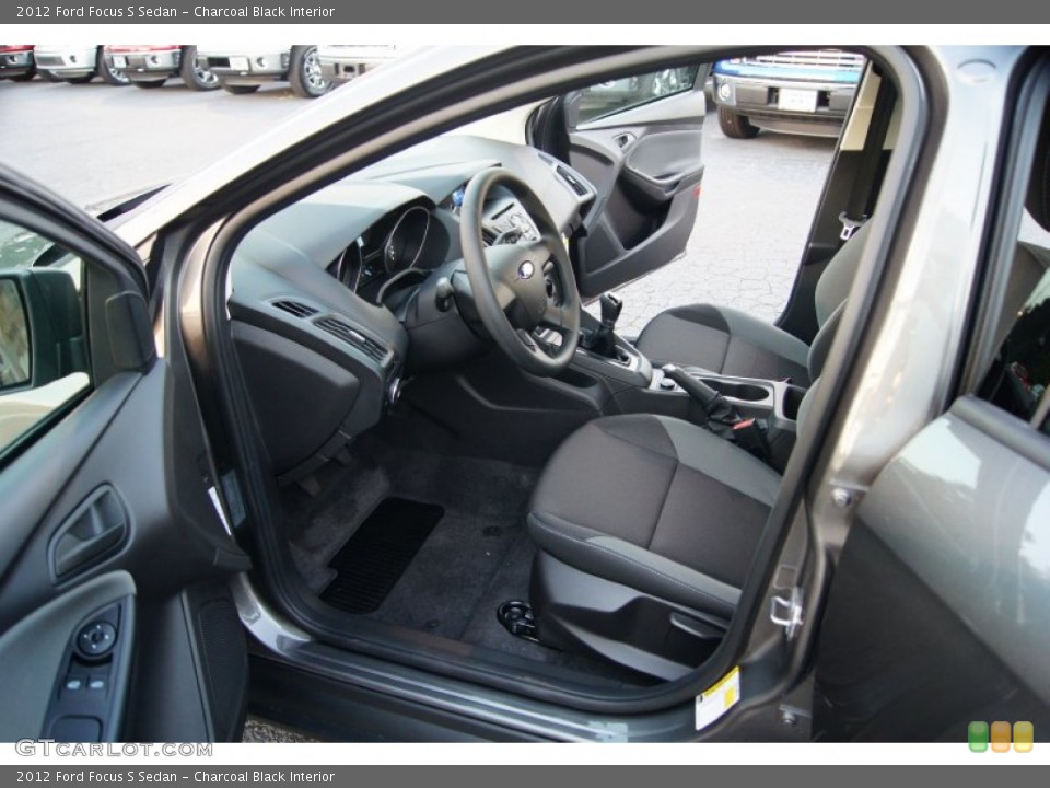 Charcoal Black Interior Photo for the 2012 Ford Focus S Sedan #53502742