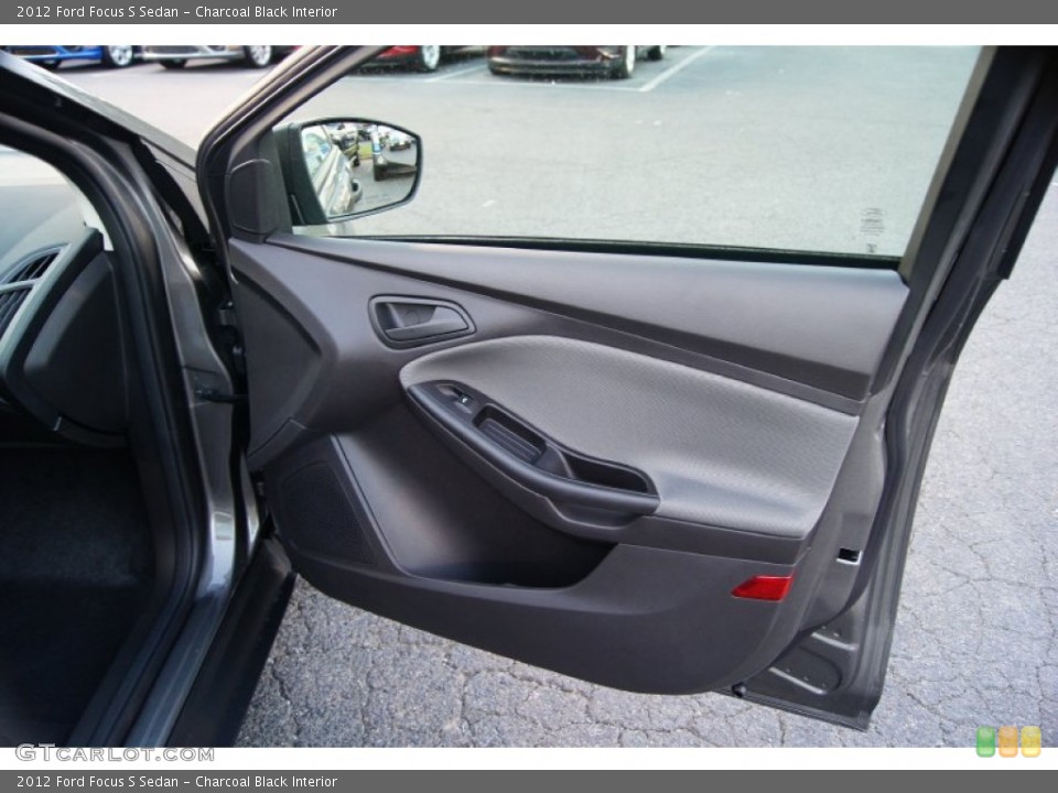 Charcoal Black Interior Door Panel for the 2012 Ford Focus S Sedan #53502820