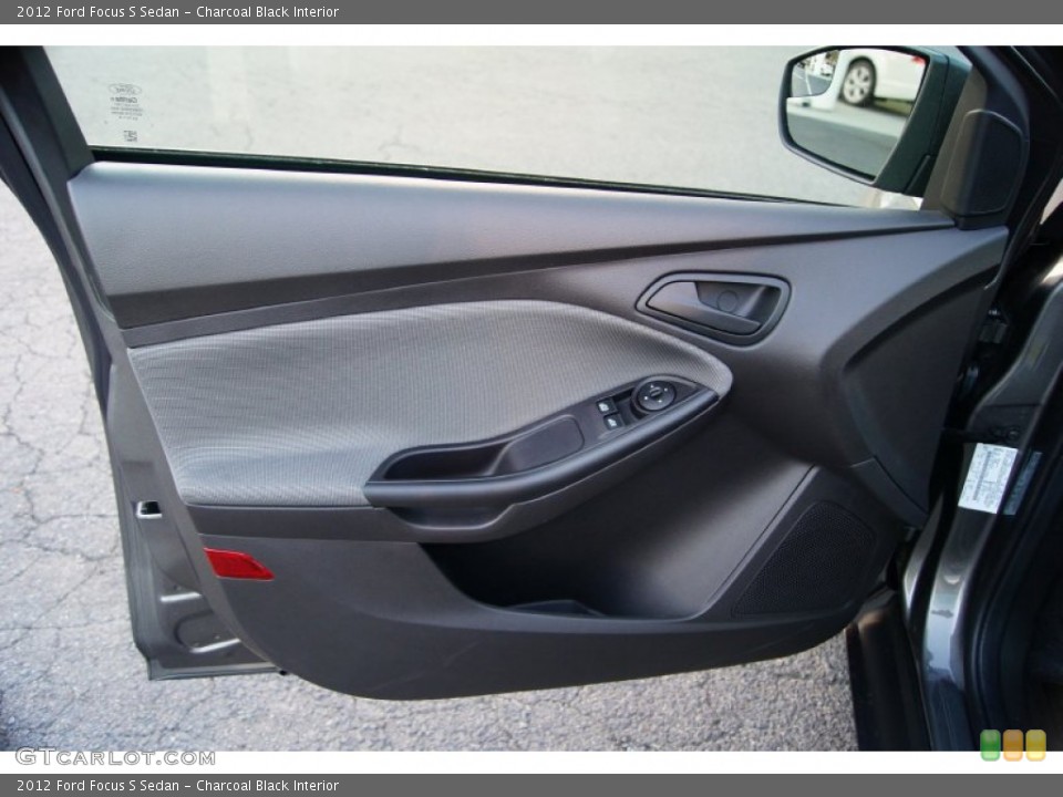 Charcoal Black Interior Door Panel for the 2012 Ford Focus S Sedan #53502863