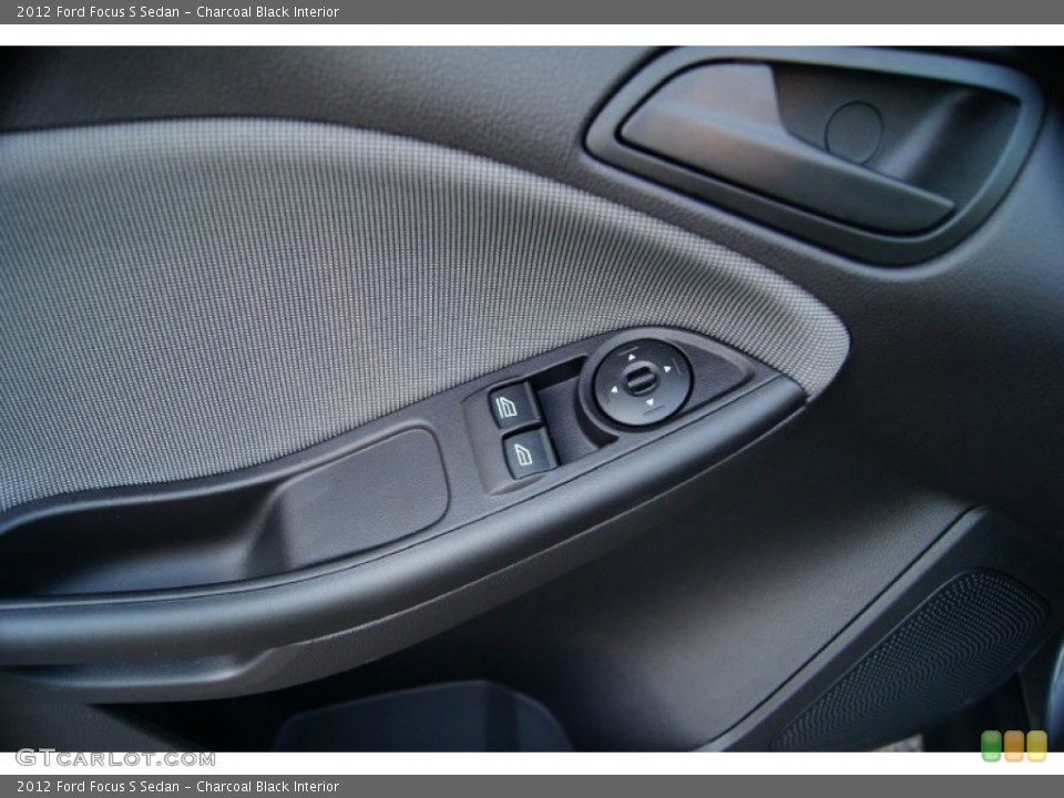 Charcoal Black Interior Controls for the 2012 Ford Focus S Sedan #53502875