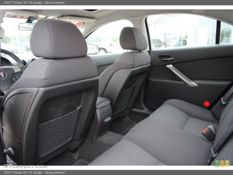 Ebony Interior Photo for the 2007 Pontiac G6 V6 Sedan #53503000
