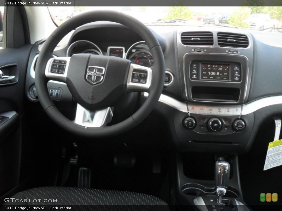Black Interior Dashboard for the 2012 Dodge Journey SE #53503882