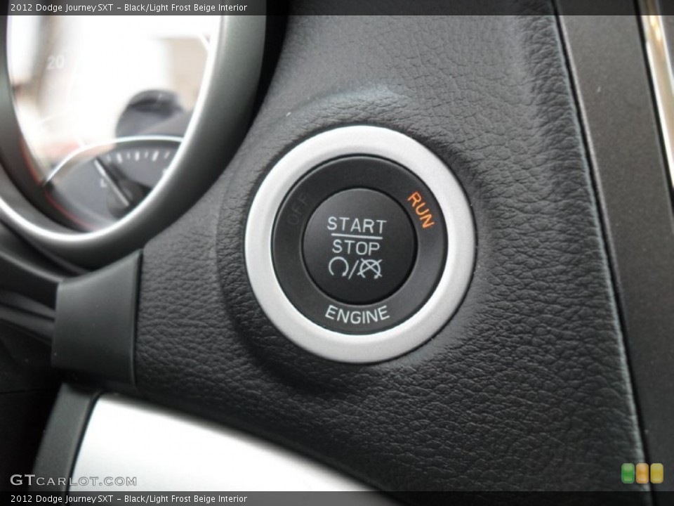 Black/Light Frost Beige Interior Controls for the 2012 Dodge Journey SXT #53504191