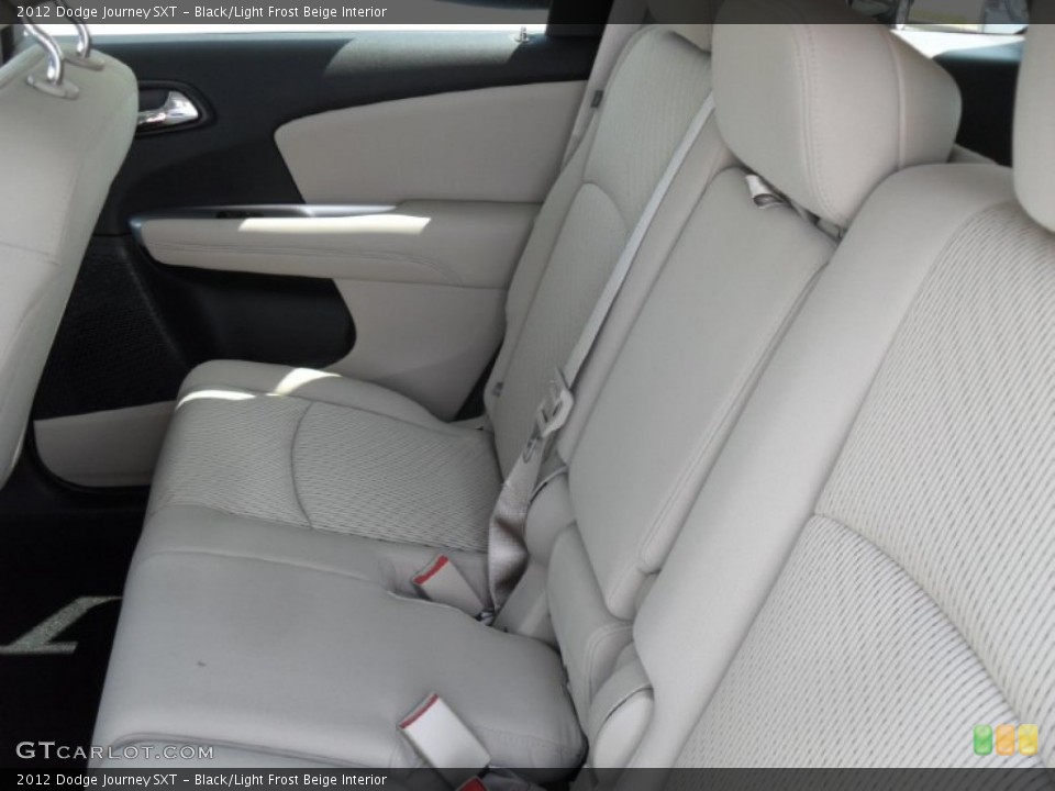 Black/Light Frost Beige Interior Photo for the 2012 Dodge Journey SXT #53504248