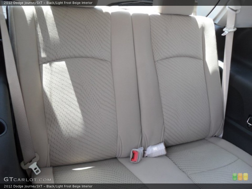 Black/Light Frost Beige Interior Photo for the 2012 Dodge Journey SXT #53504308