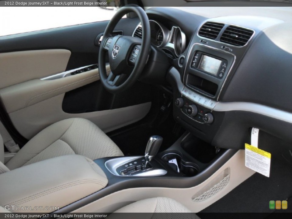 Black/Light Frost Beige Interior Dashboard for the 2012 Dodge Journey SXT #53504353