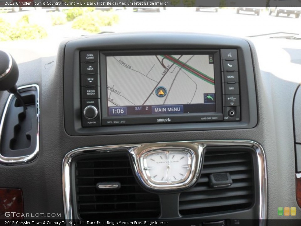 Dark Frost Beige/Medium Frost Beige Interior Navigation for the 2012 Chrysler Town & Country Touring - L #53504941