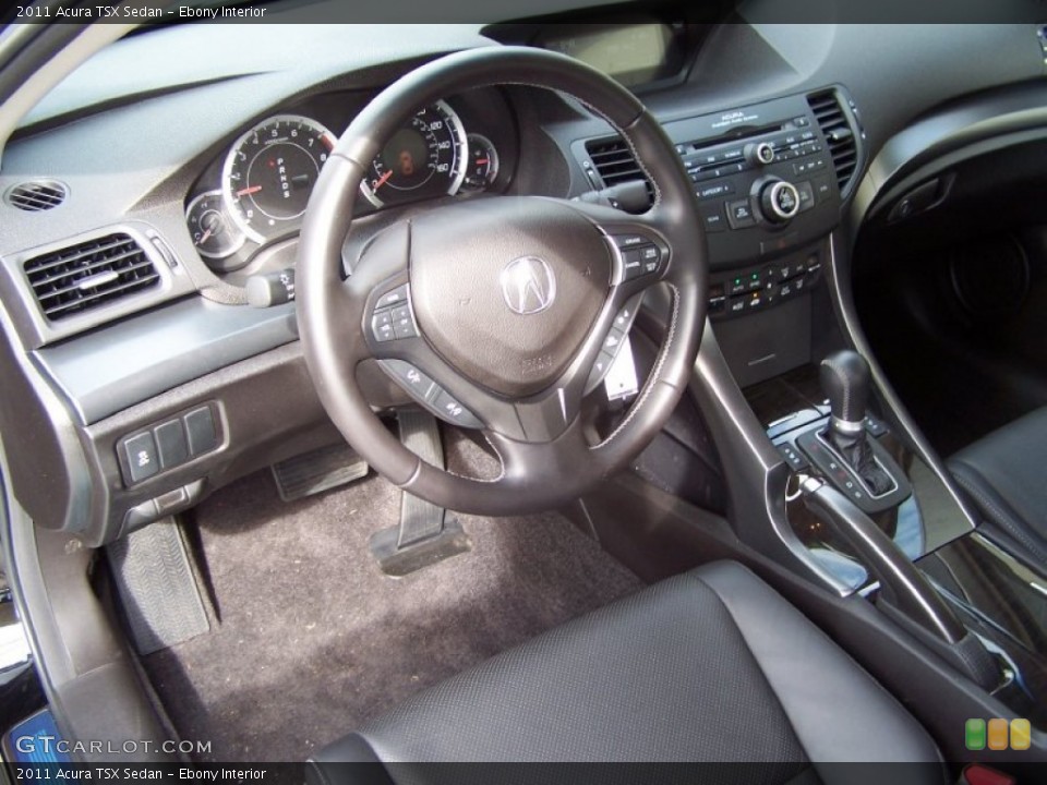 Ebony Interior Dashboard for the 2011 Acura TSX Sedan #53505580
