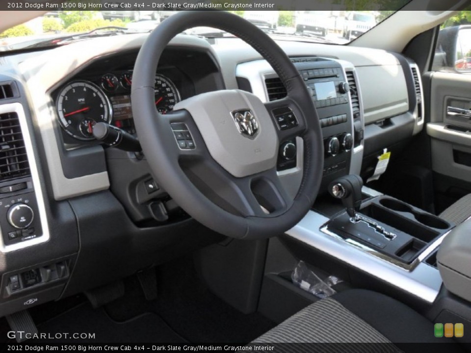 Dark Slate Gray/Medium Graystone Interior Photo for the 2012 Dodge Ram 1500 Big Horn Crew Cab 4x4 #53505657