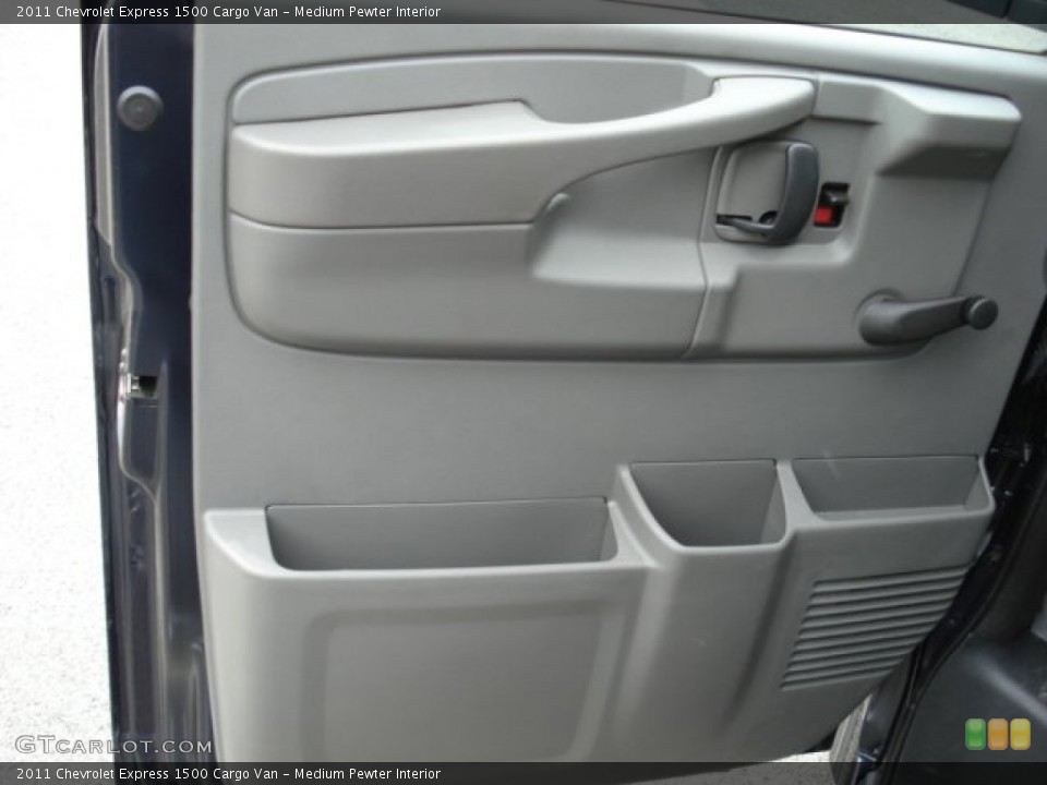 Medium Pewter Interior Door Panel for the 2011 Chevrolet Express 1500 Cargo Van #53508712