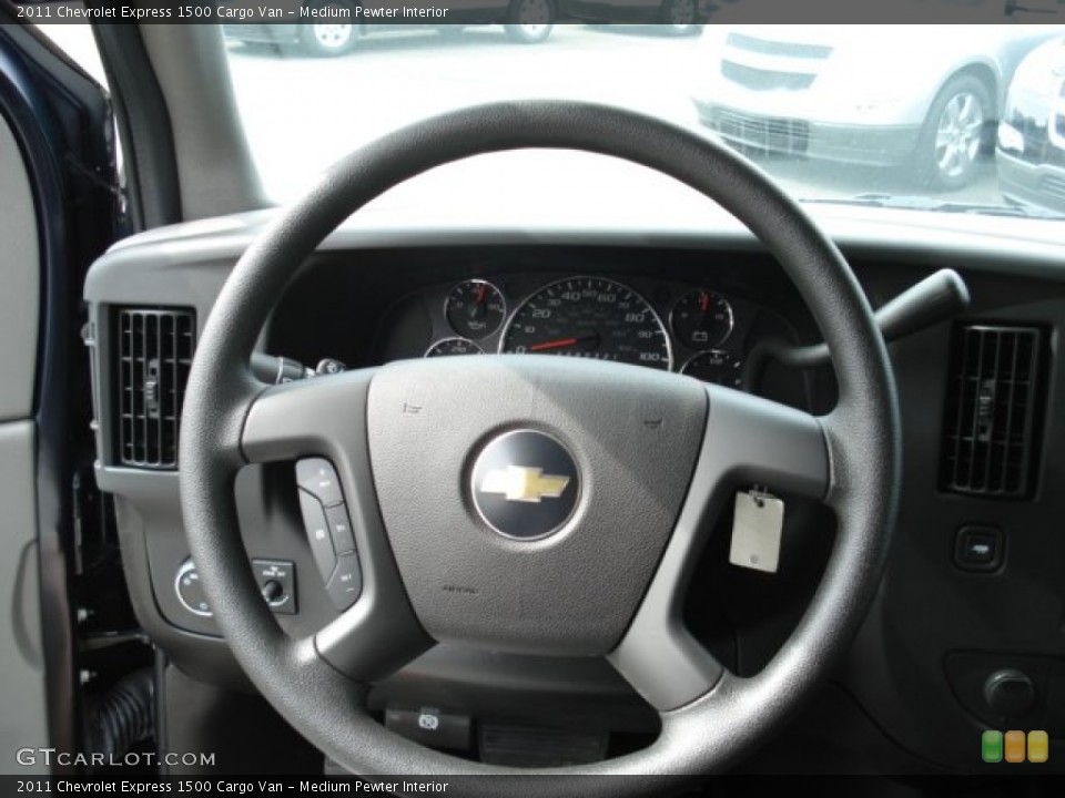 Medium Pewter Interior Steering Wheel for the 2011 Chevrolet Express 1500 Cargo Van #53508792