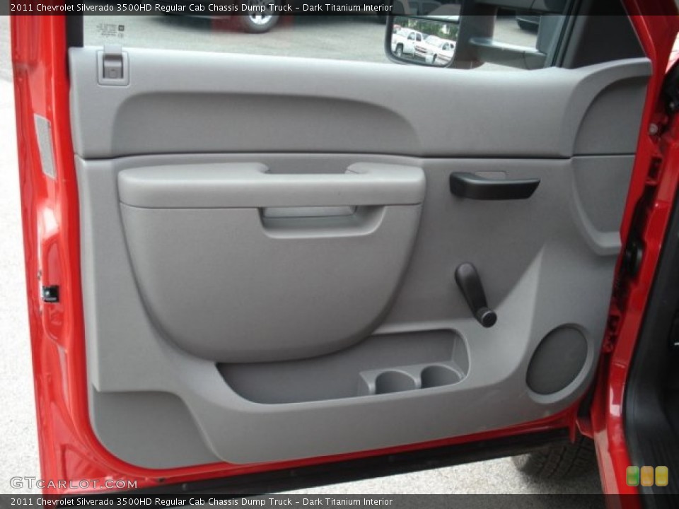 Dark Titanium Interior Door Panel for the 2011 Chevrolet Silverado 3500HD Regular Cab Chassis Dump Truck #53509327