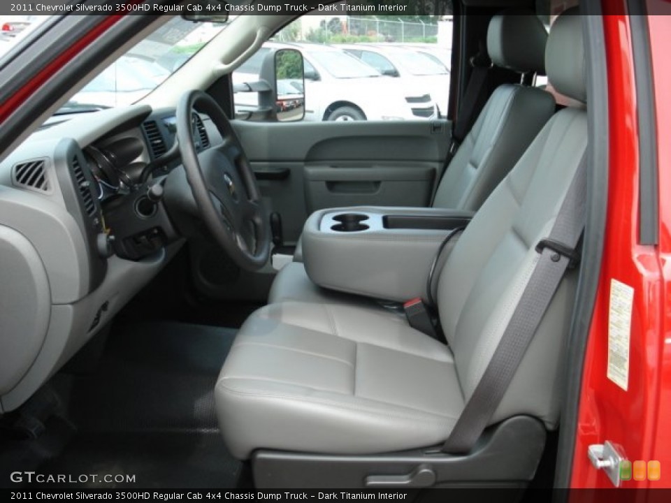 Dark Titanium Interior Photo for the 2011 Chevrolet Silverado 3500HD Regular Cab 4x4 Chassis Dump Truck #53509603
