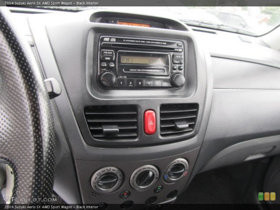 Black Interior Controls for the 2004 Suzuki Aerio SX AWD Sport Wagon #53512314