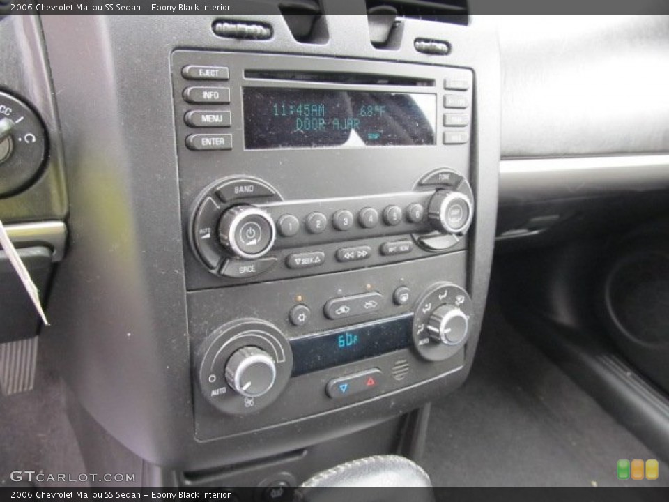 Ebony Black Interior Audio System for the 2006 Chevrolet Malibu SS Sedan #53514112