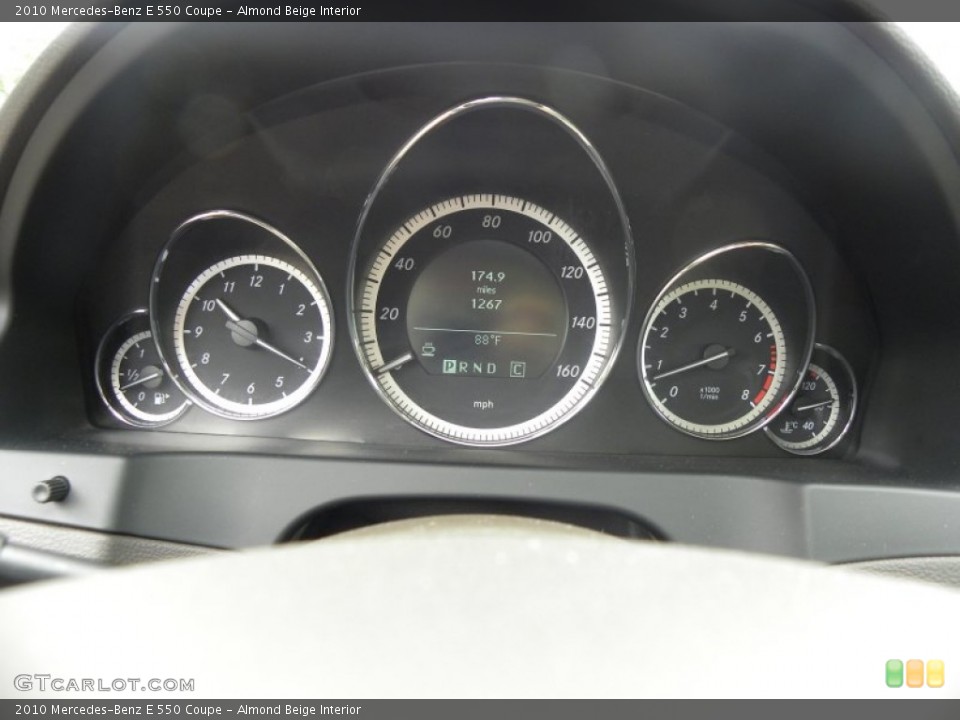 Almond Beige Interior Gauges for the 2010 Mercedes-Benz E 550 Coupe #53515672