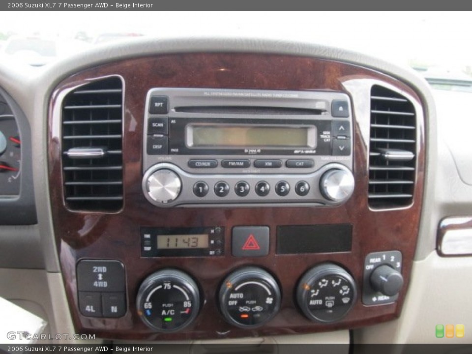 Beige Interior Controls for the 2006 Suzuki XL7 7 Passenger AWD #53515929