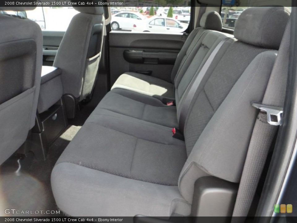Ebony Interior Photo for the 2008 Chevrolet Silverado 1500 LT Crew Cab 4x4 #53516907