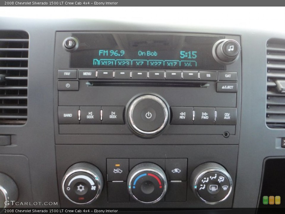 Ebony Interior Audio System for the 2008 Chevrolet Silverado 1500 LT Crew Cab 4x4 #53516970