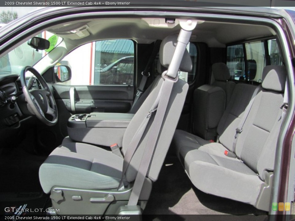 Ebony Interior Photo for the 2009 Chevrolet Silverado 1500 LT Extended Cab 4x4 #53518327
