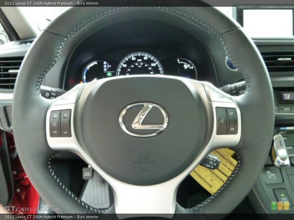 Ecru Interior Steering Wheel for the 2011 Lexus CT 200h Hybrid Premium #53519680