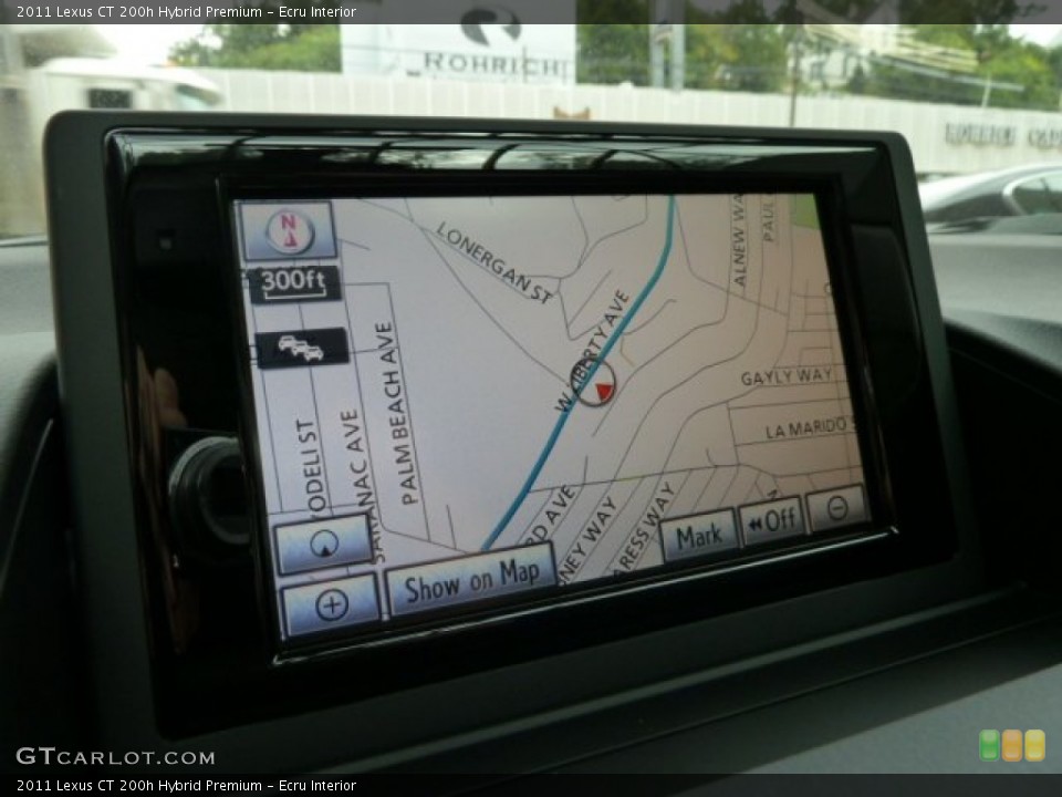 Ecru Interior Navigation for the 2011 Lexus CT 200h Hybrid Premium #53519695