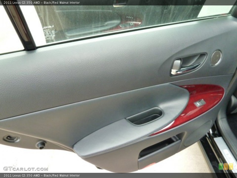 Black/Red Walnut Interior Door Panel for the 2011 Lexus GS 350 AWD #53520208