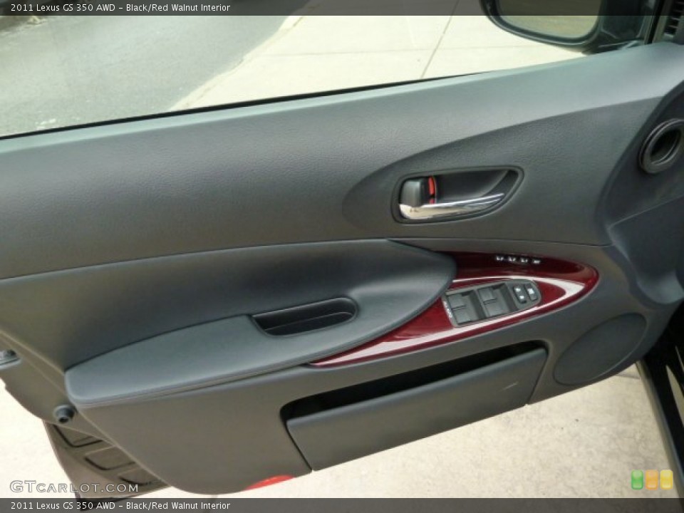 Black/Red Walnut Interior Door Panel for the 2011 Lexus GS 350 AWD #53520222