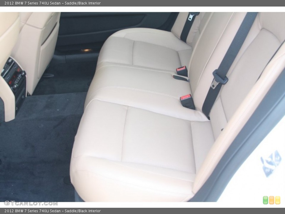 Saddle/Black Interior Photo for the 2012 BMW 7 Series 740Li Sedan #53520316
