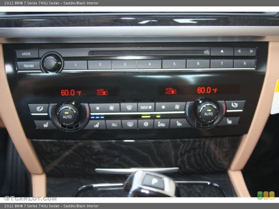 Saddle/Black Interior Controls for the 2012 BMW 7 Series 740Li Sedan #53520381
