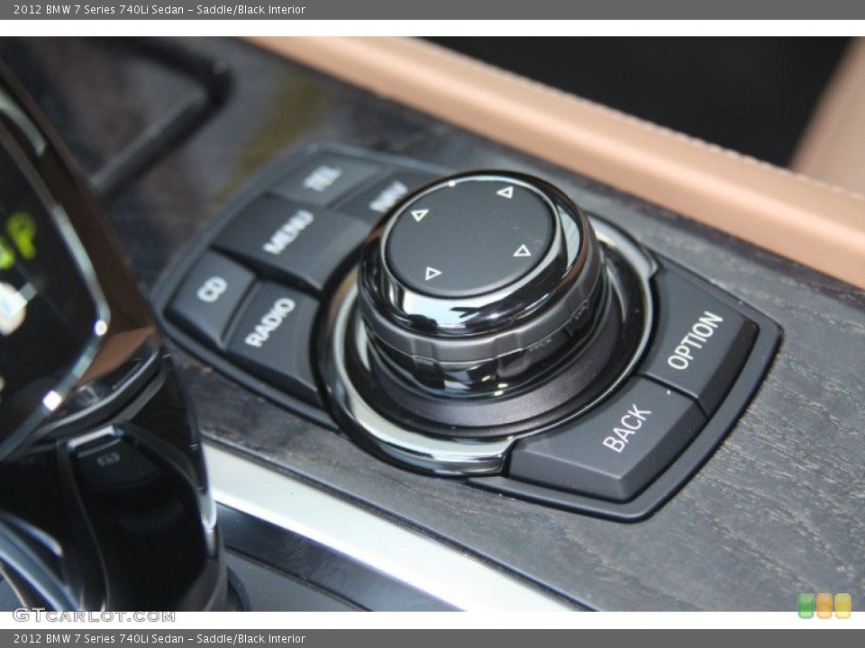 Saddle/Black Interior Controls for the 2012 BMW 7 Series 740Li Sedan #53520442