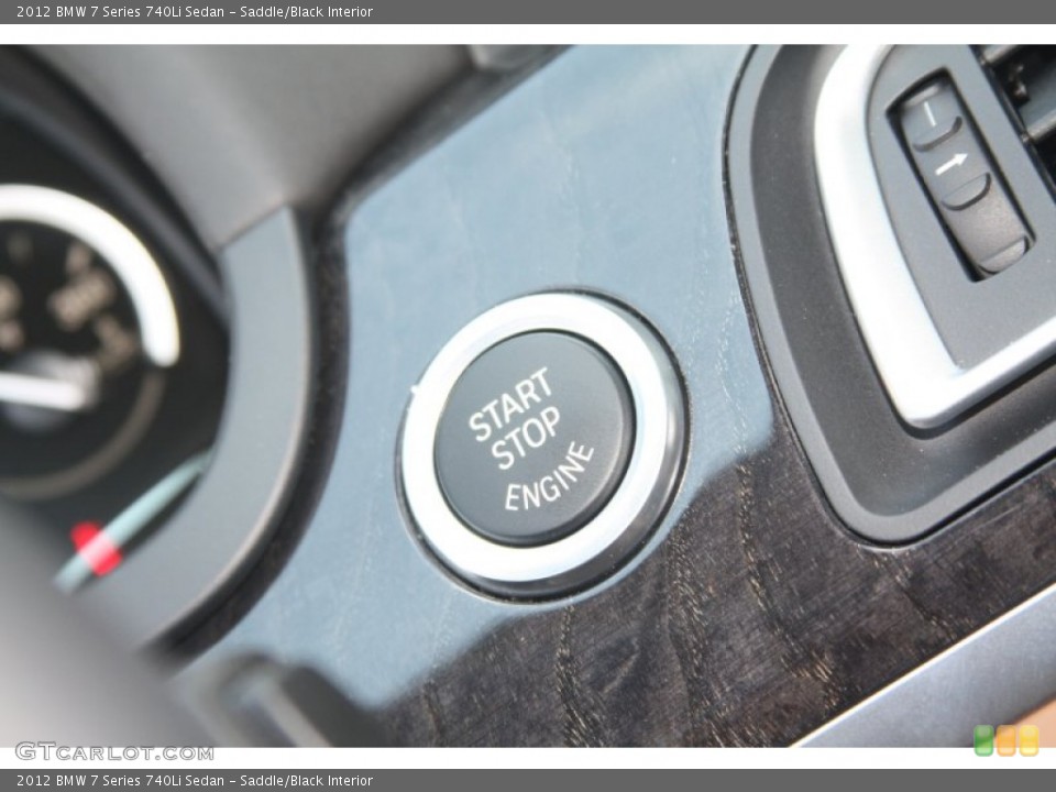 Saddle/Black Interior Controls for the 2012 BMW 7 Series 740Li Sedan #53520454