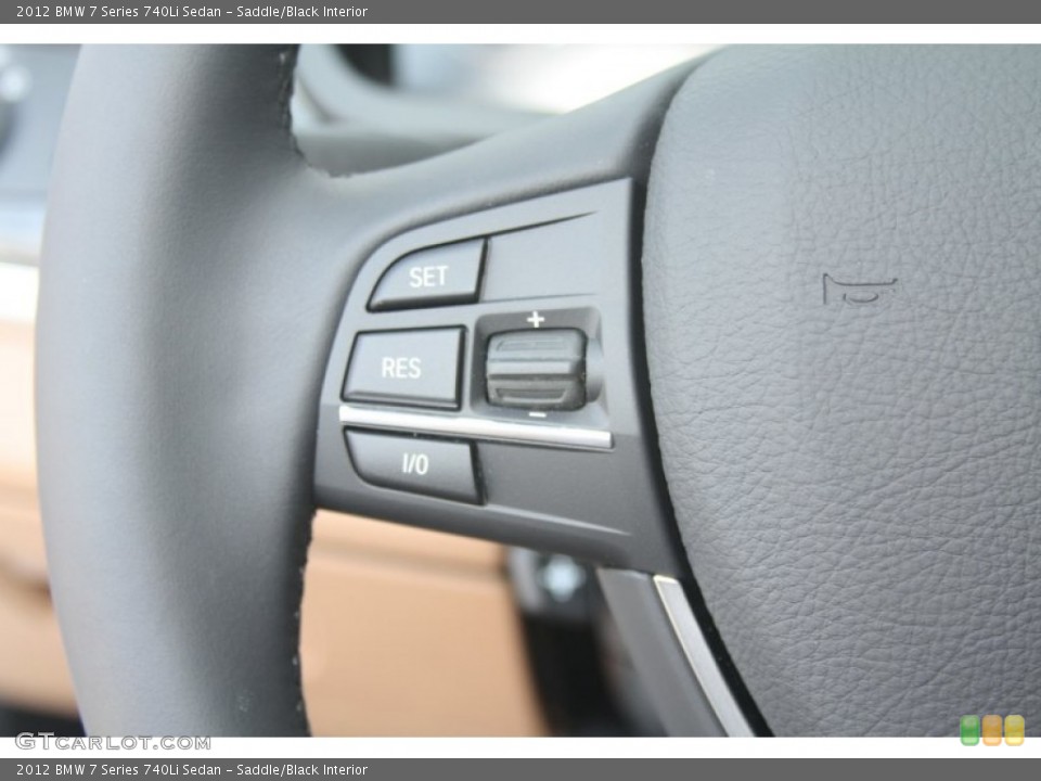 Saddle/Black Interior Controls for the 2012 BMW 7 Series 740Li Sedan #53520484