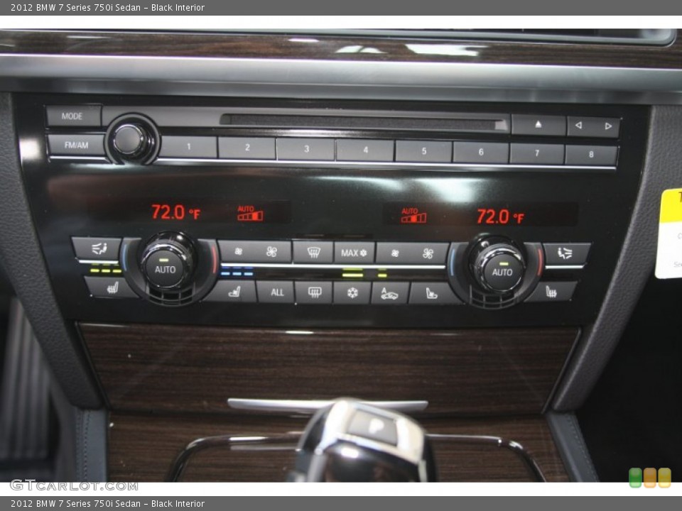 Black Interior Controls for the 2012 BMW 7 Series 750i Sedan #53520841