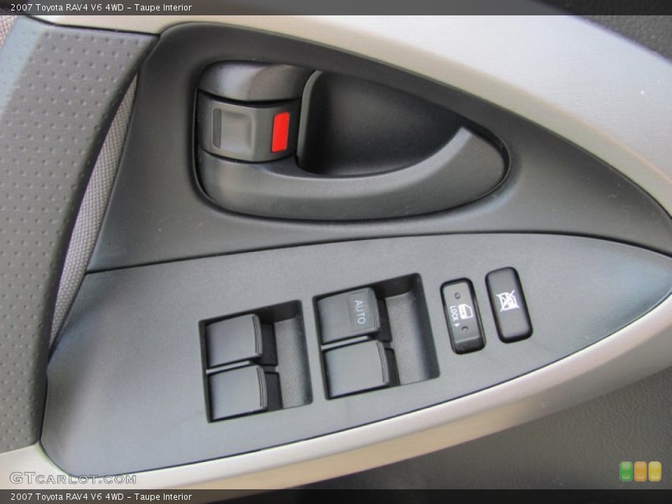 Taupe Interior Controls for the 2007 Toyota RAV4 V6 4WD #53521165