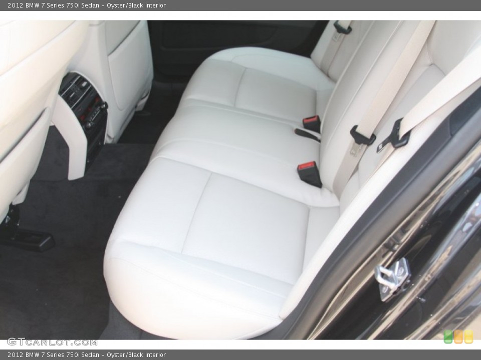 Oyster/Black Interior Photo for the 2012 BMW 7 Series 750i Sedan #53521240