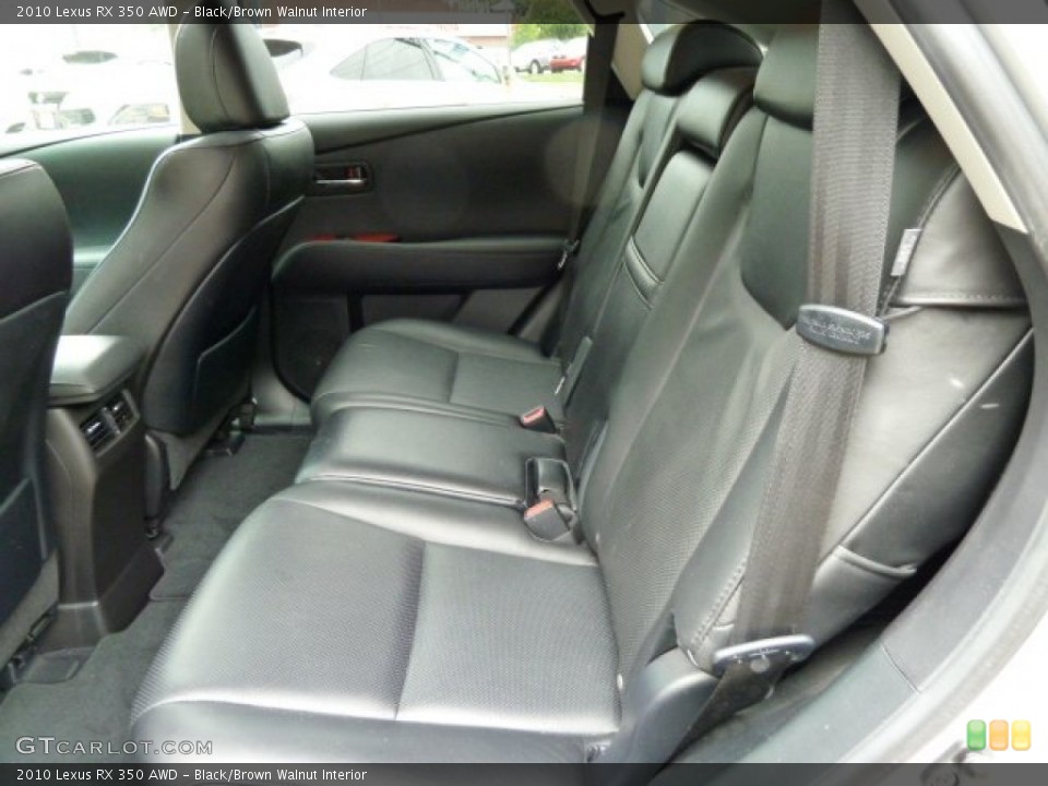 Black/Brown Walnut Interior Photo for the 2010 Lexus RX 350 AWD #53521309