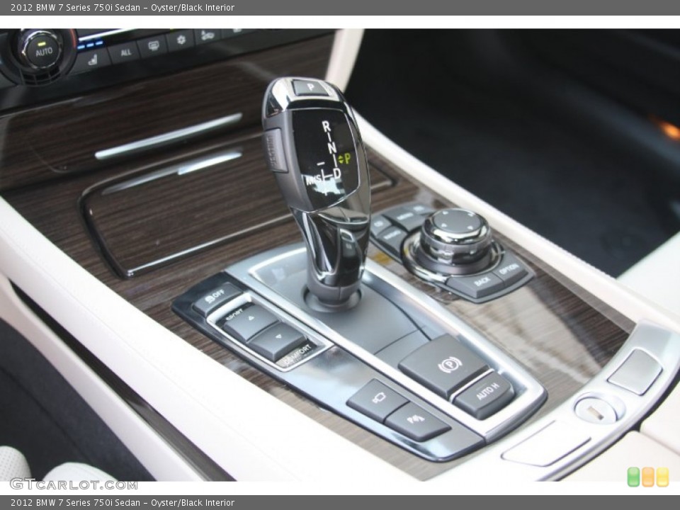 Oyster/Black Interior Transmission for the 2012 BMW 7 Series 750i Sedan #53521330