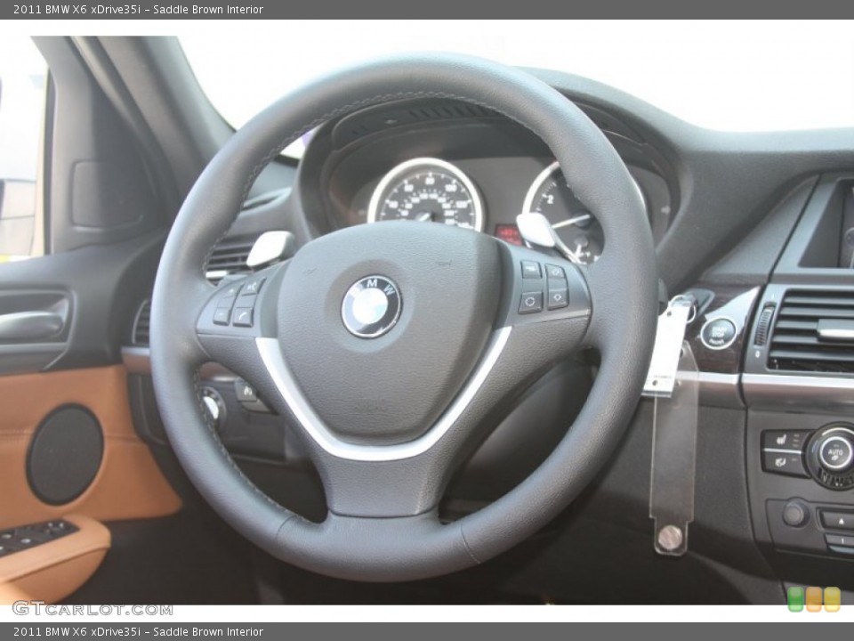 Saddle Brown Interior Steering Wheel for the 2011 BMW X6 xDrive35i #53524100