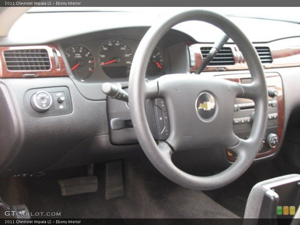 Ebony Interior Steering Wheel for the 2011 Chevrolet Impala LS #53524763
