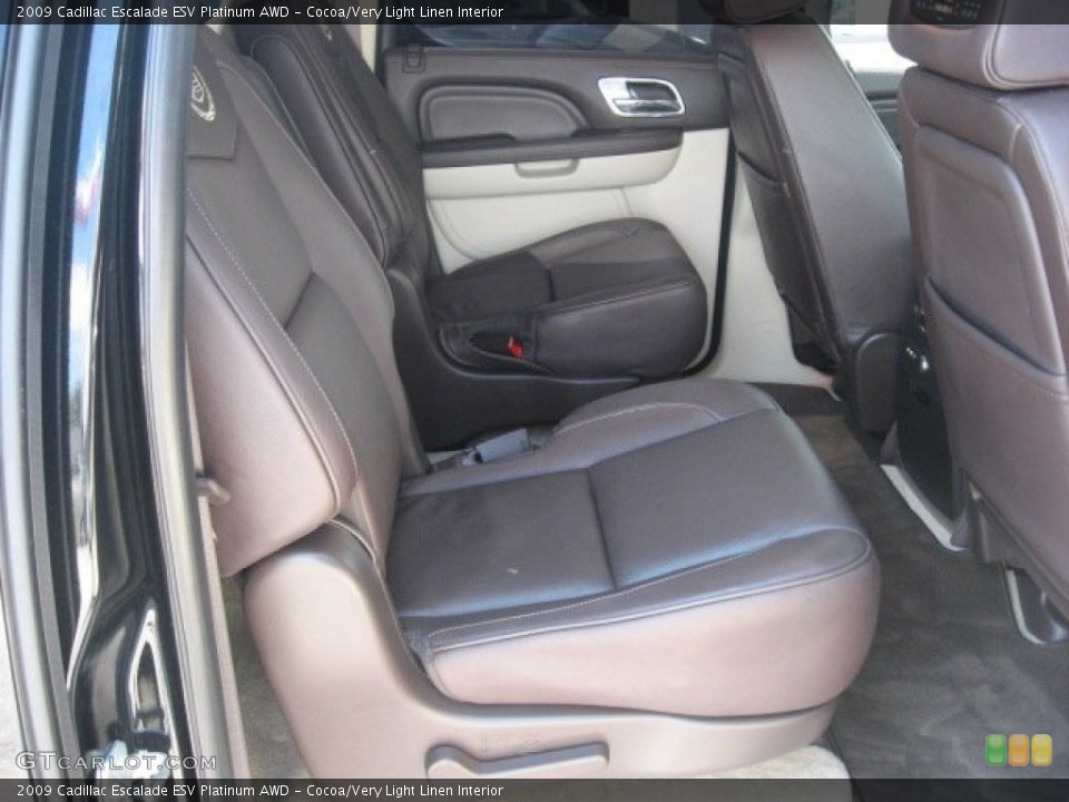 Cocoa/Very Light Linen Interior Photo for the 2009 Cadillac Escalade ESV Platinum AWD #53524814