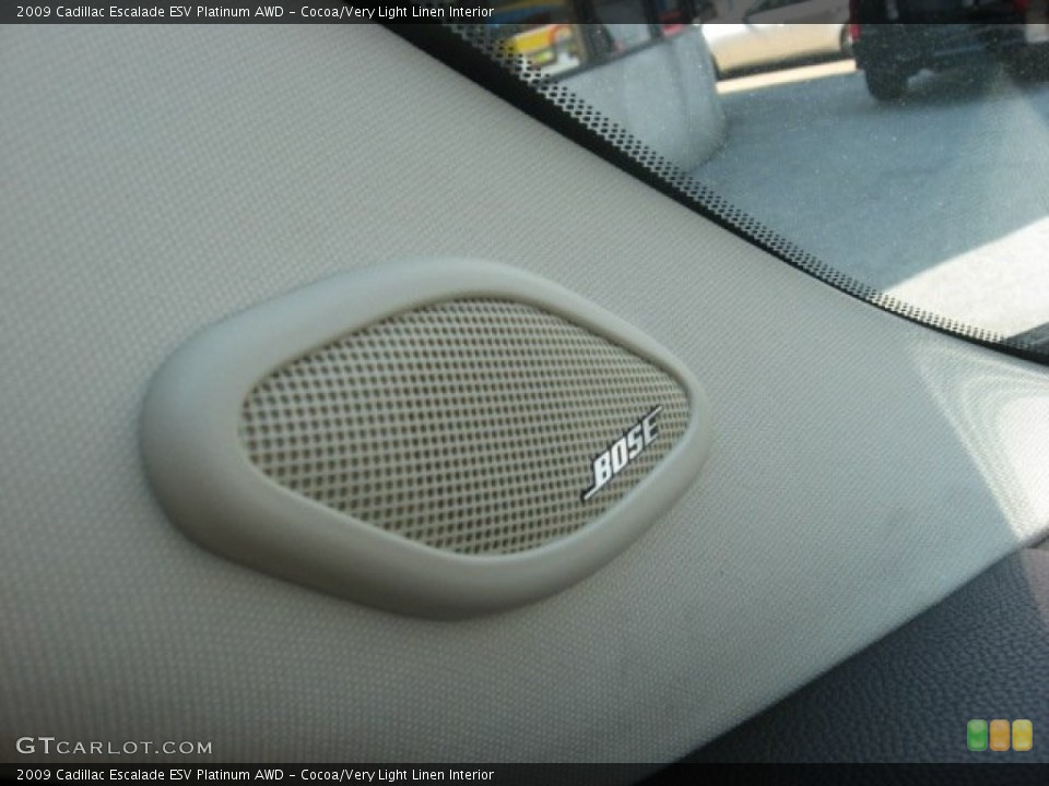 Cocoa/Very Light Linen Interior Audio System for the 2009 Cadillac Escalade ESV Platinum AWD #53525129