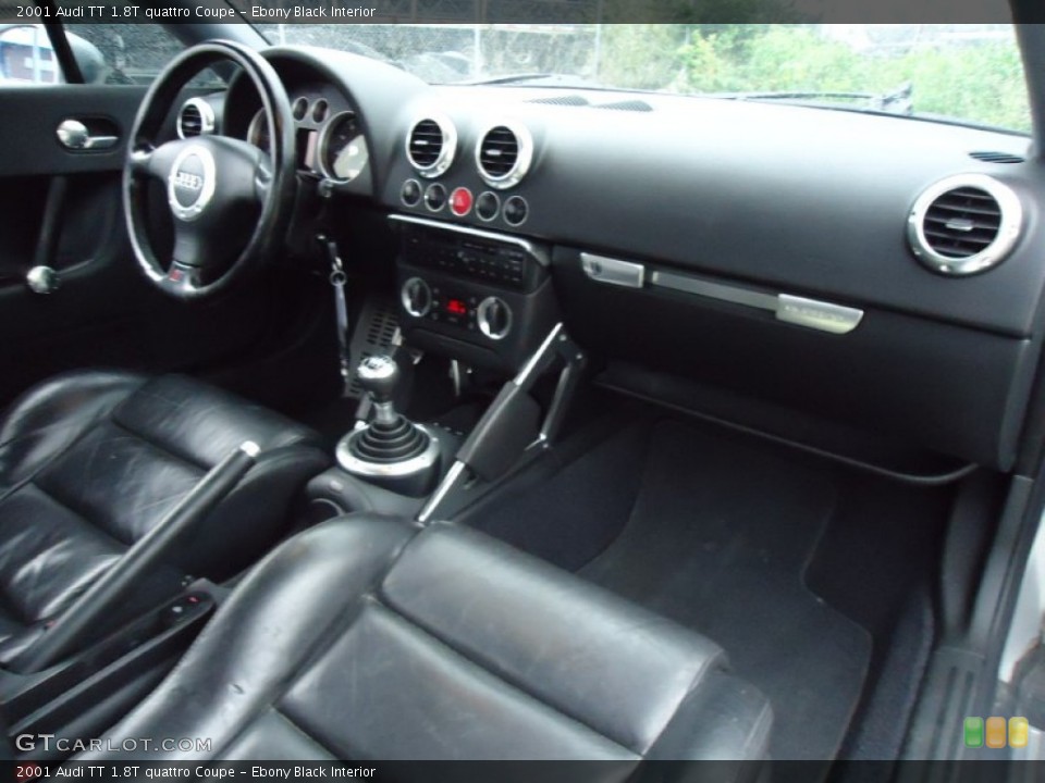 Ebony Black Interior Dashboard for the 2001 Audi TT 1.8T quattro Coupe #53529585