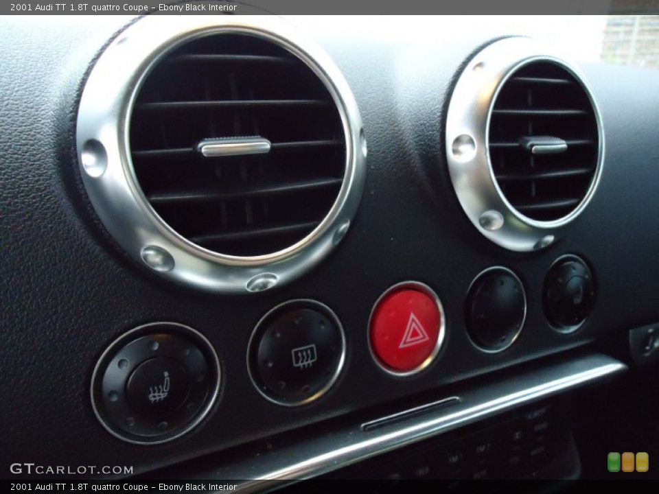 Ebony Black Interior Controls for the 2001 Audi TT 1.8T quattro Coupe #53529879